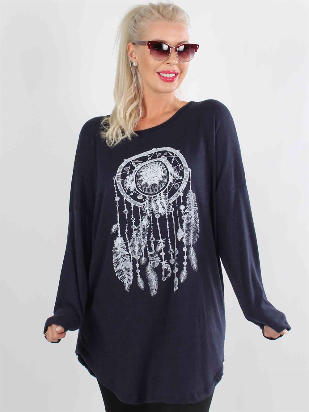 Wendi - Sort strik med drømmefanger